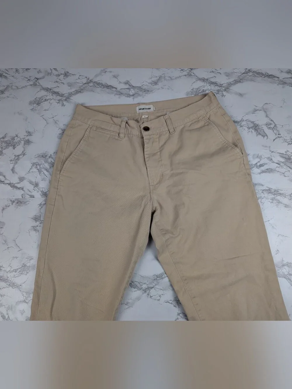 Taylor Stitch The Slim Foundation Pant in Organic Khaki - Size 33 - Picture 4 of 14